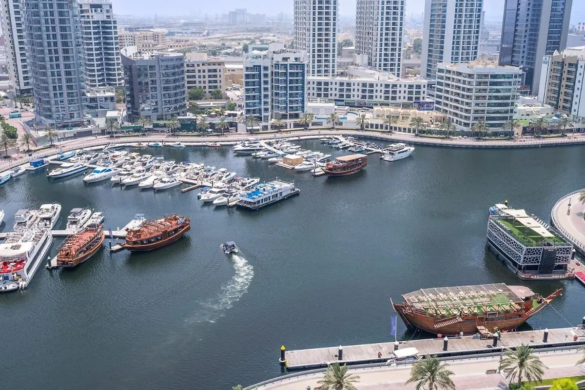 Апартаменты Wonderful 1-Bedroom With Canal View At Sparkle Tower In Dubai Marina
